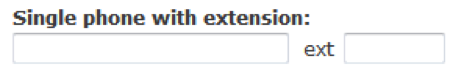 Phone input form Phone number field without any hints on format