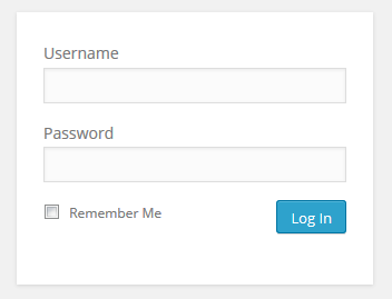 sample login form